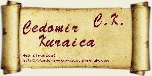 Čedomir Kuraica vizit kartica